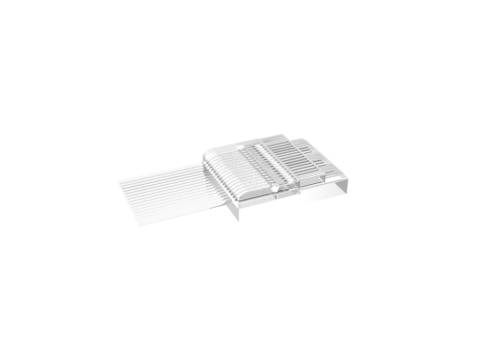 lid retracted fiber array